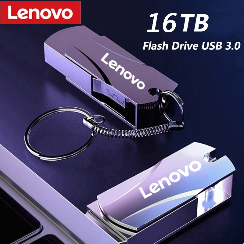 Lenovo-Clé USB en métal haute vitesse, clé USB, disque U de