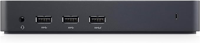 Dockstation Dell D3100, USB 3.0 Ultra HD Triple Video (DisplayPort, 2x HDMI, 6x USB, RJ45) Noir